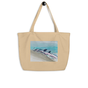 "Right Side" Large organic tote bag