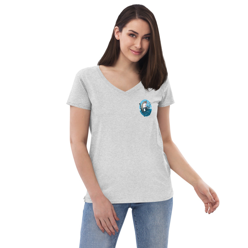 "Pelican Mooch" Women’s recycled v-neck t-shirt