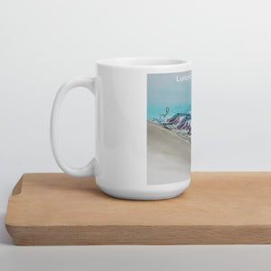 "Right Side" White glossy mug