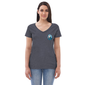 "Feeding Frenzy" Women’s recycled v-neck t-shirt