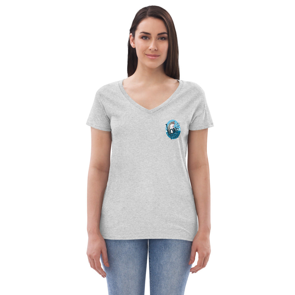 "Nom Nom" Women’s recycled v-neck t-shirt